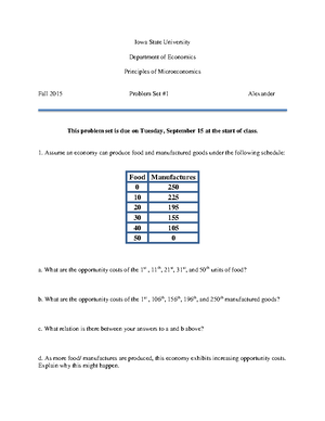 Final Exam Study Guide - Answer Key - Econ 101: Principles Of ...