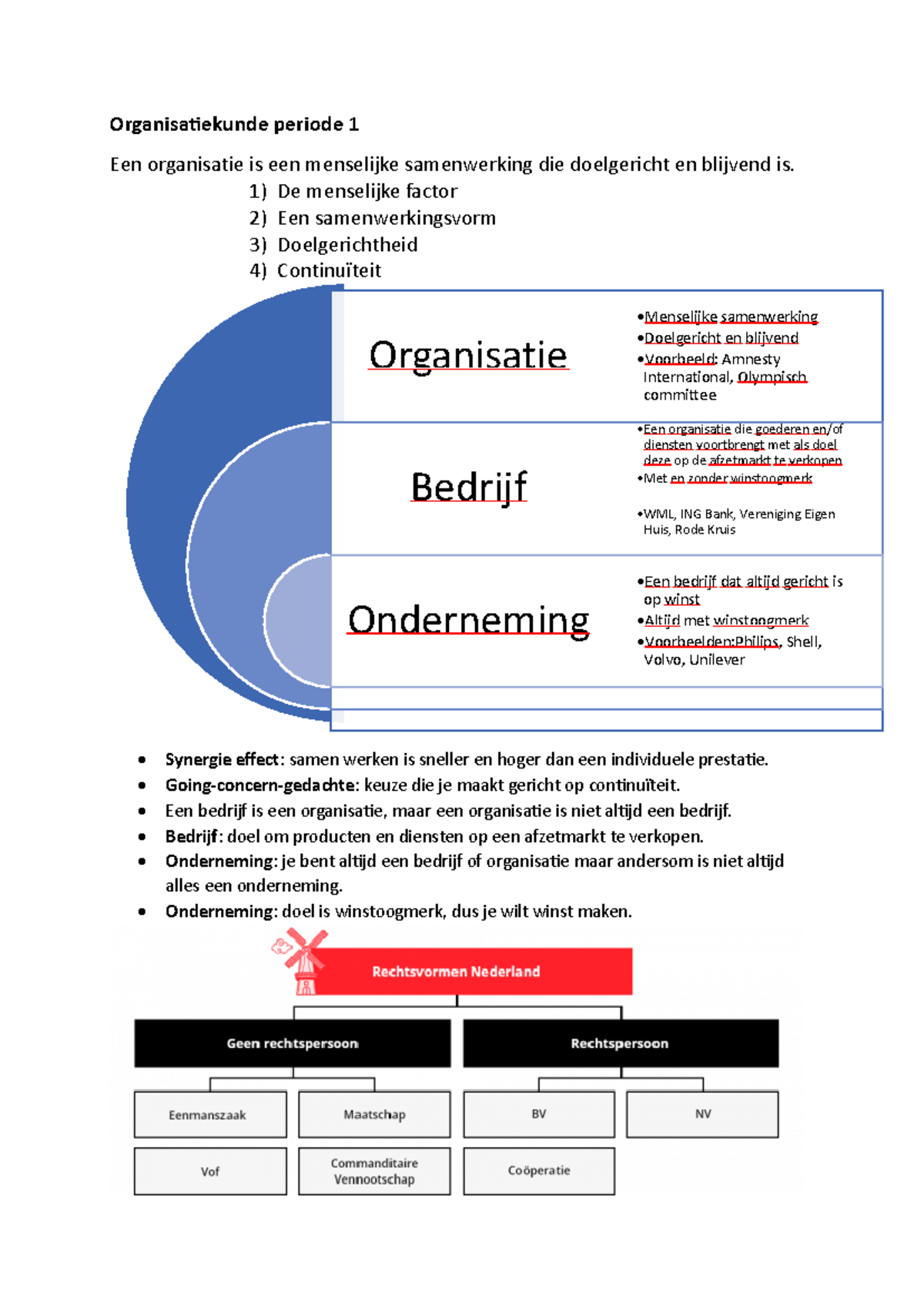 Organisatiekunde Periode 1 Samenvatting - Organisatiekunde Periode 1 ...