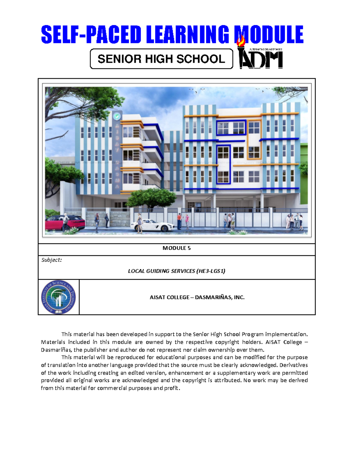 NSM Module 5 HE3 LGS1 annotation - SELF-PACED LEARNING MODULE MODULE 5 ...