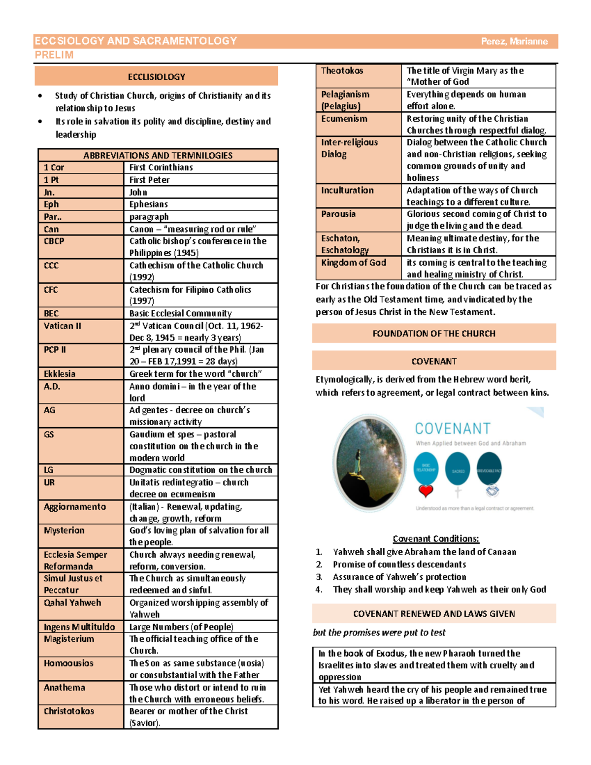 THEO- Chap 1pdf - LECNOTES - PRELIM Study of Christian Church, origins ...