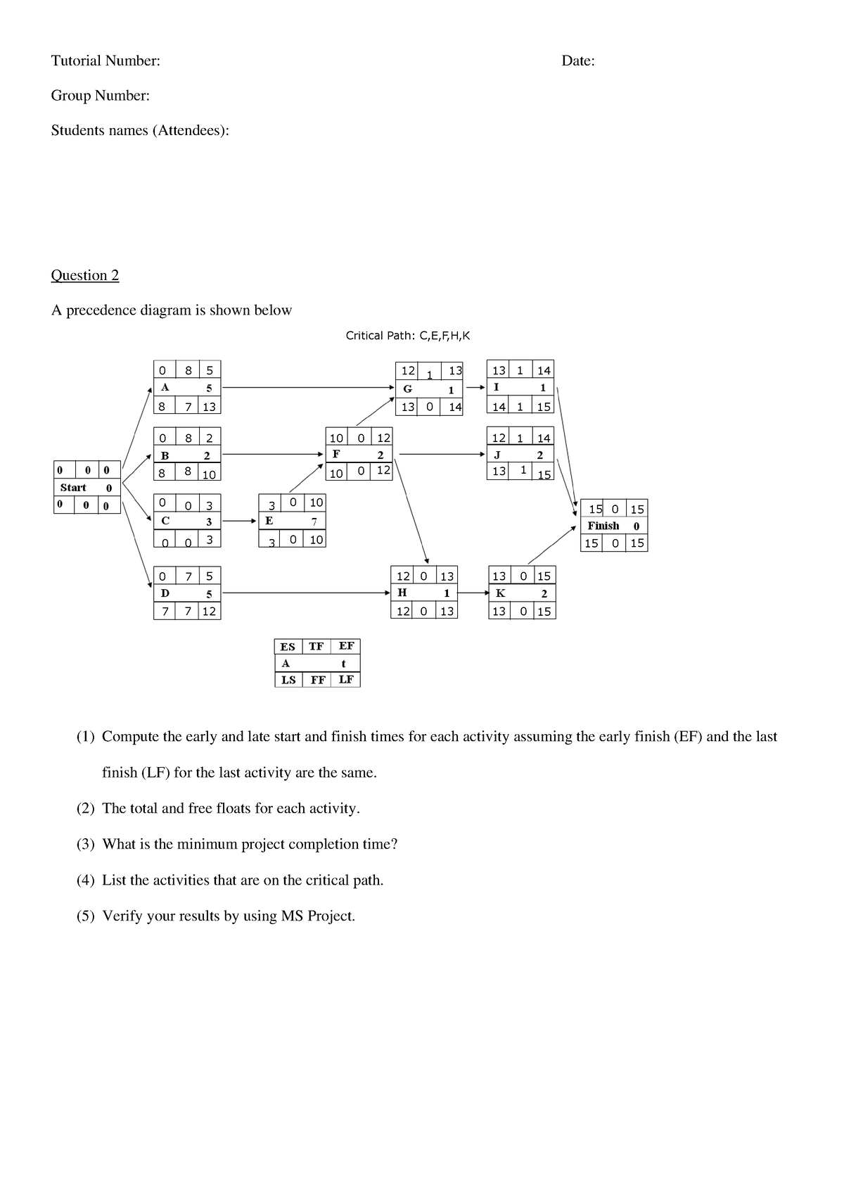 cpm homework answer sheet