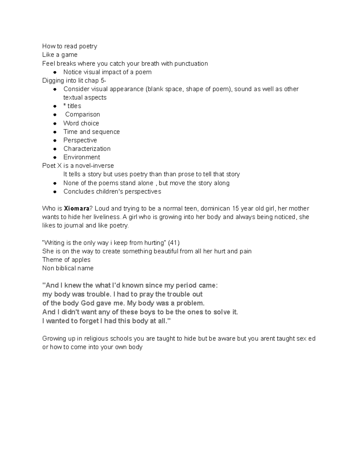 Week 12 How to read poetry Poet X How to read poetry Like a game