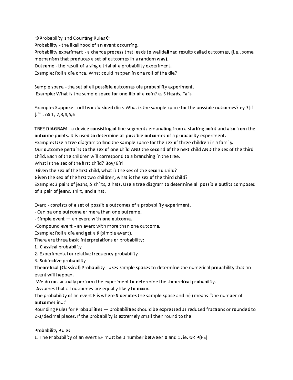 Probability and Counting Rules Probability and Counting Rules
