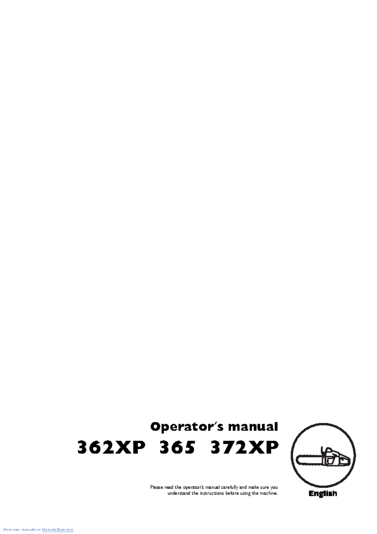 Manual Husqvarna 365 - English - EEEEnnnngggglllliiiisssshhhh 362XP 365 ...
