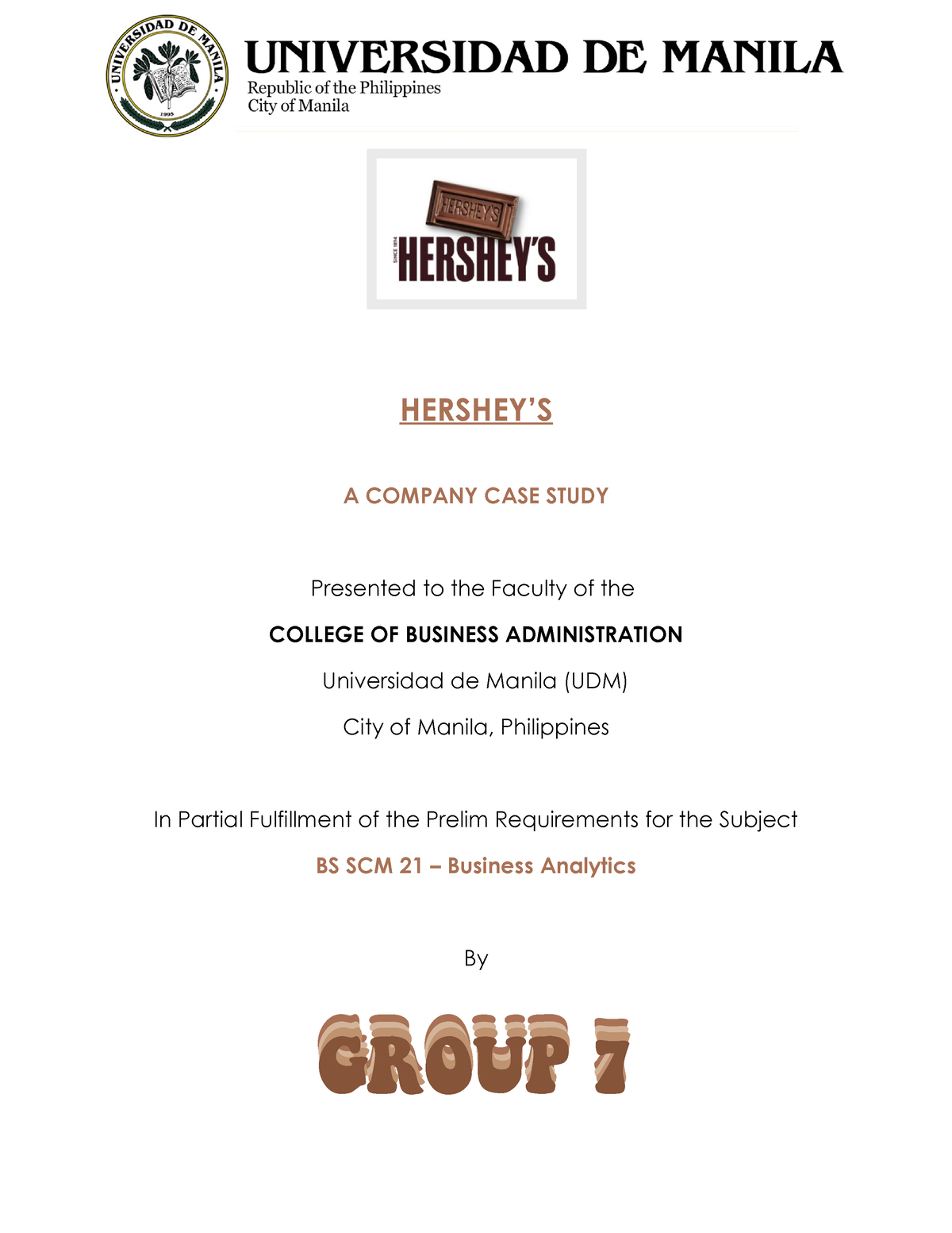 the hershey company case study