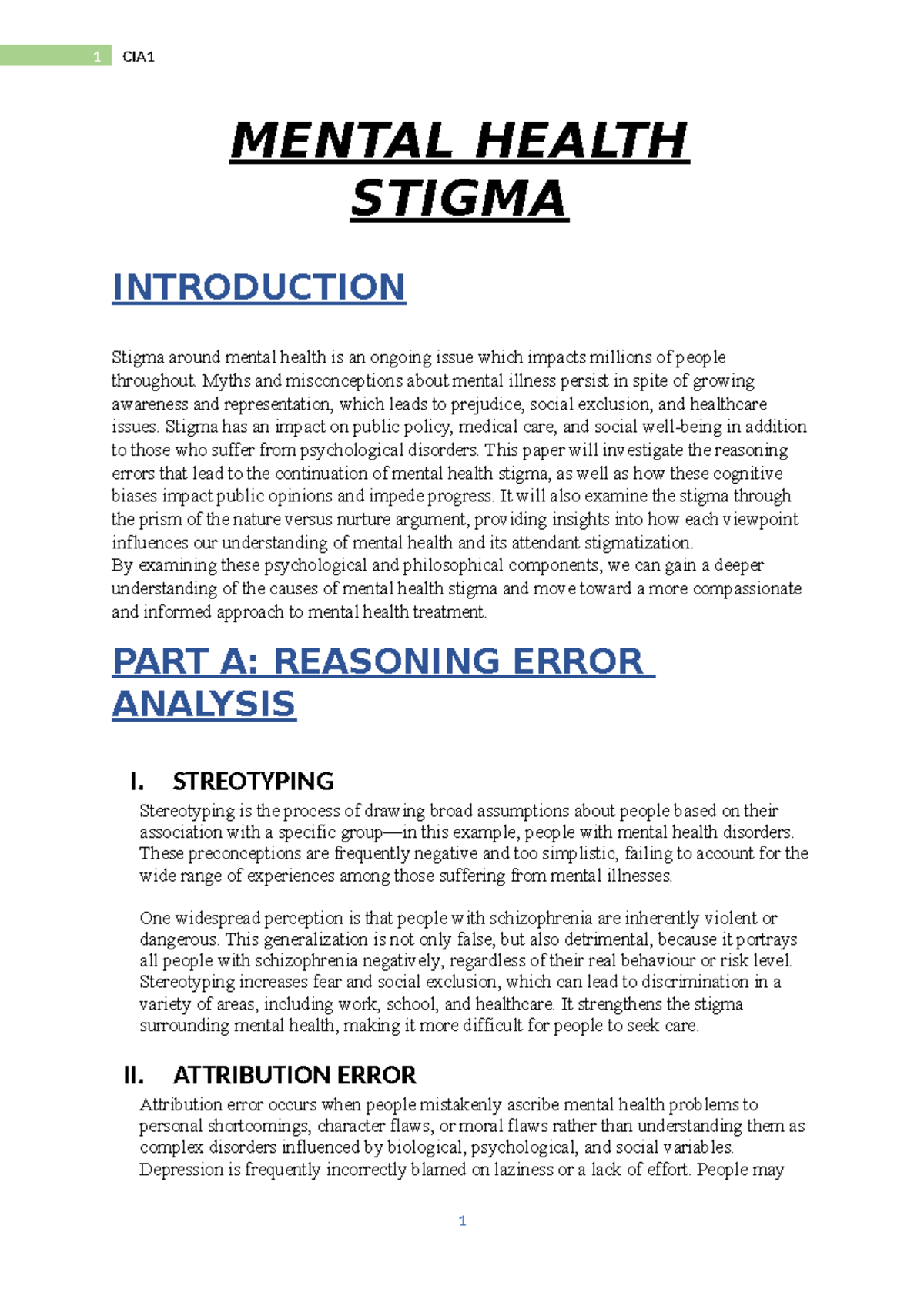 CIA1 Psychology - about how social media affects our body image ...
