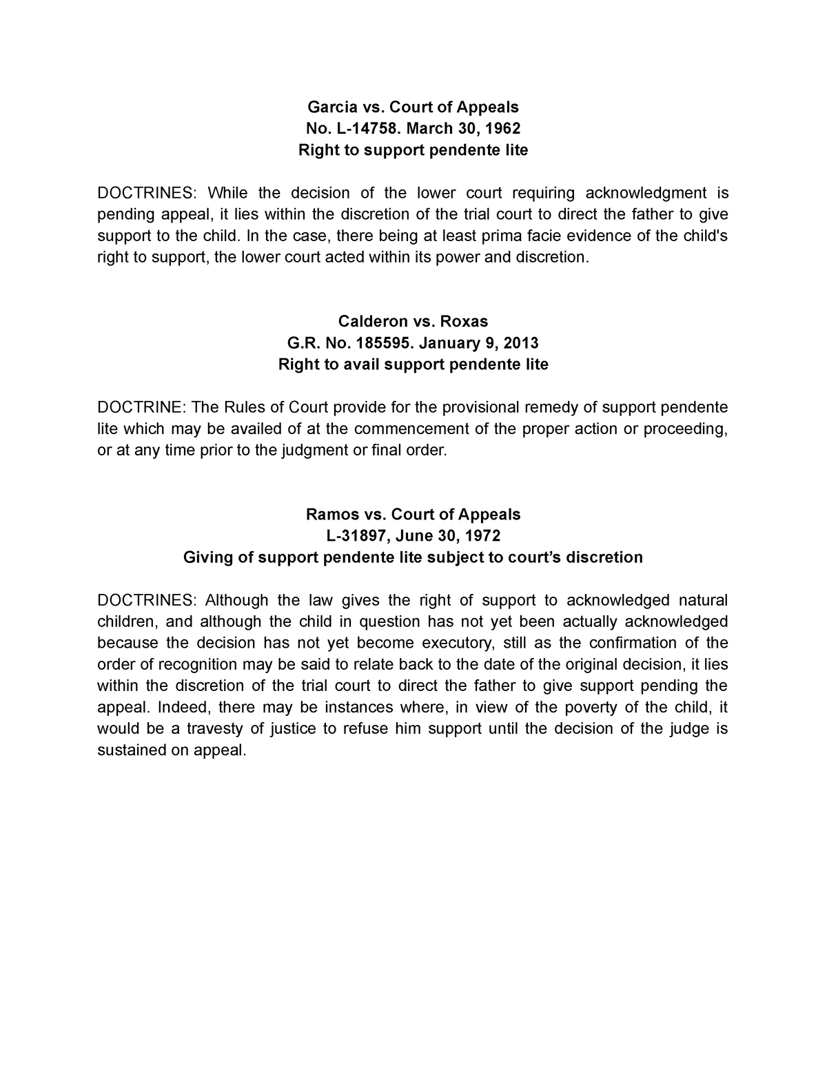 Ibanez-CASE- Doctrines - Garcia Vs. Court Of Appeals No. L-14758. March ...