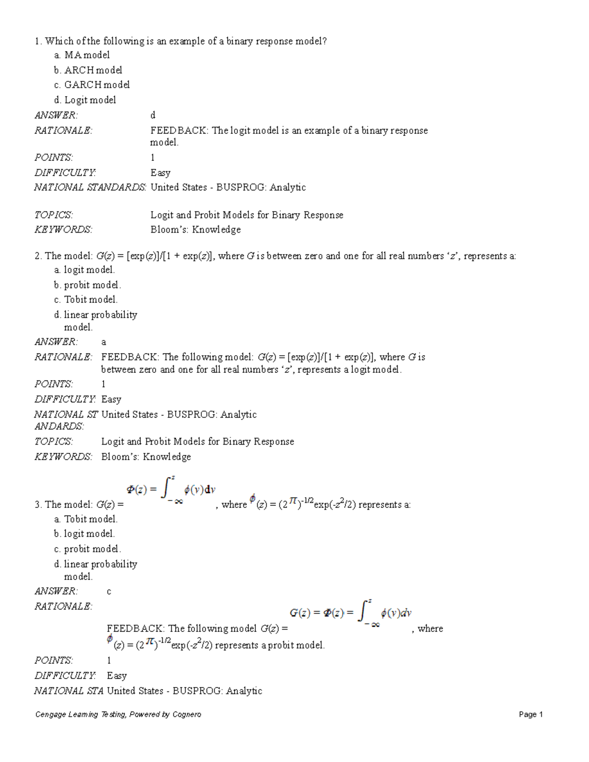 Sample/practice exam 2017, questions and answers - 1. Which of the ...