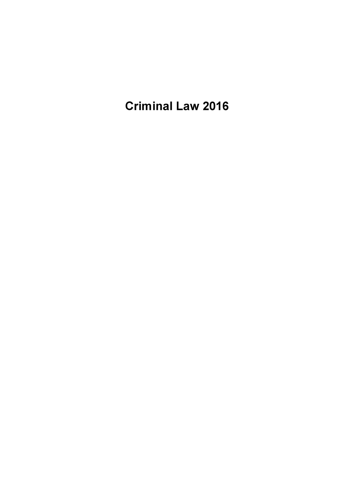 Criminal Notes 171 textbook notes (Burchell) - Criminal Law CRIMINAL ...