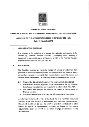 RE5 Mock Exam General Sep 2019 - REGULATORY EXAMINATION RE GENERAL MOCK ...