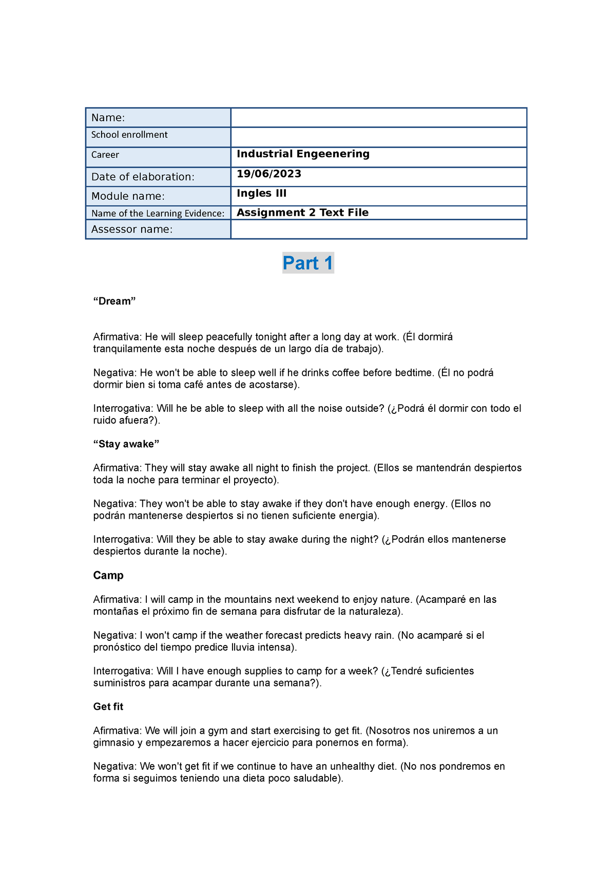 assignment 2 text file