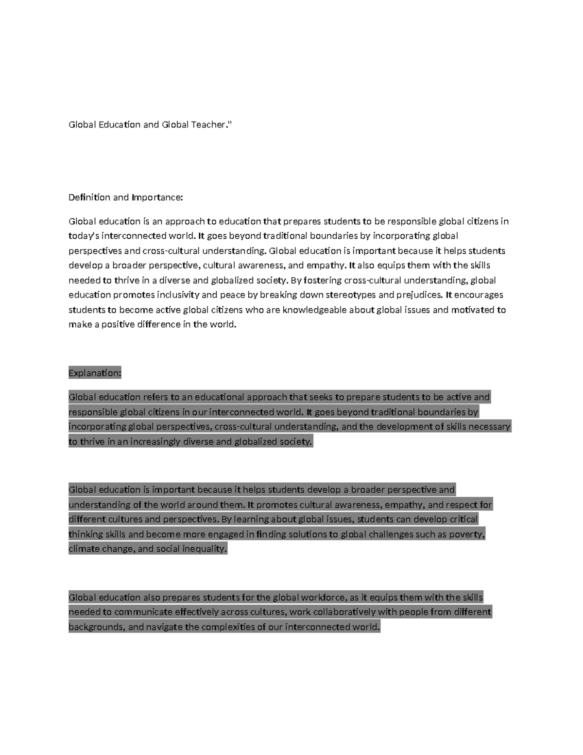 Global Educatio WPS Office - Global Education and Global Teacher ...
