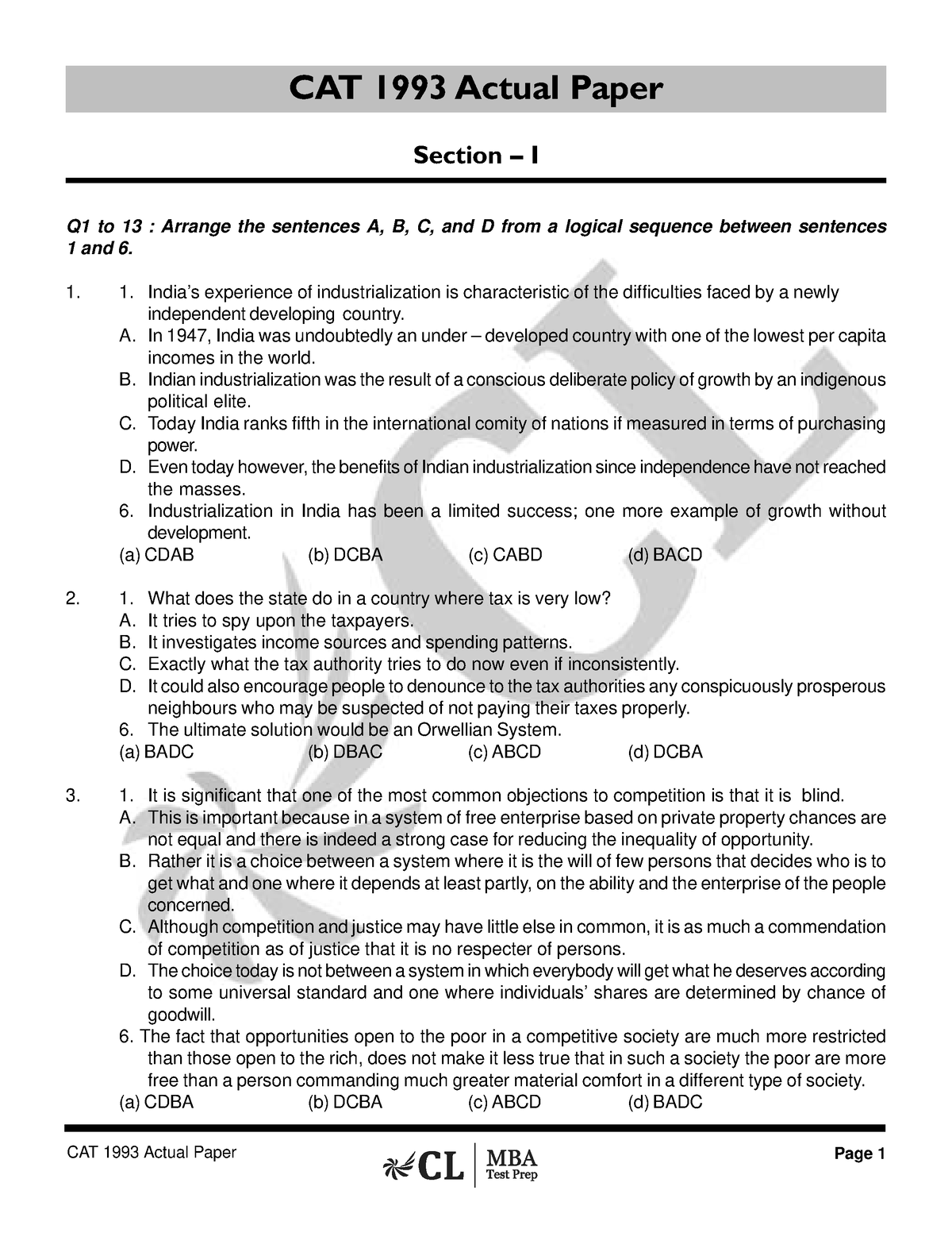 cat-1993-questions-paper-for-students-to-help-preparing-the-cat