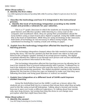 D092 Task 1 (1)SD - Task 1 - Note: You will be creating one website ...