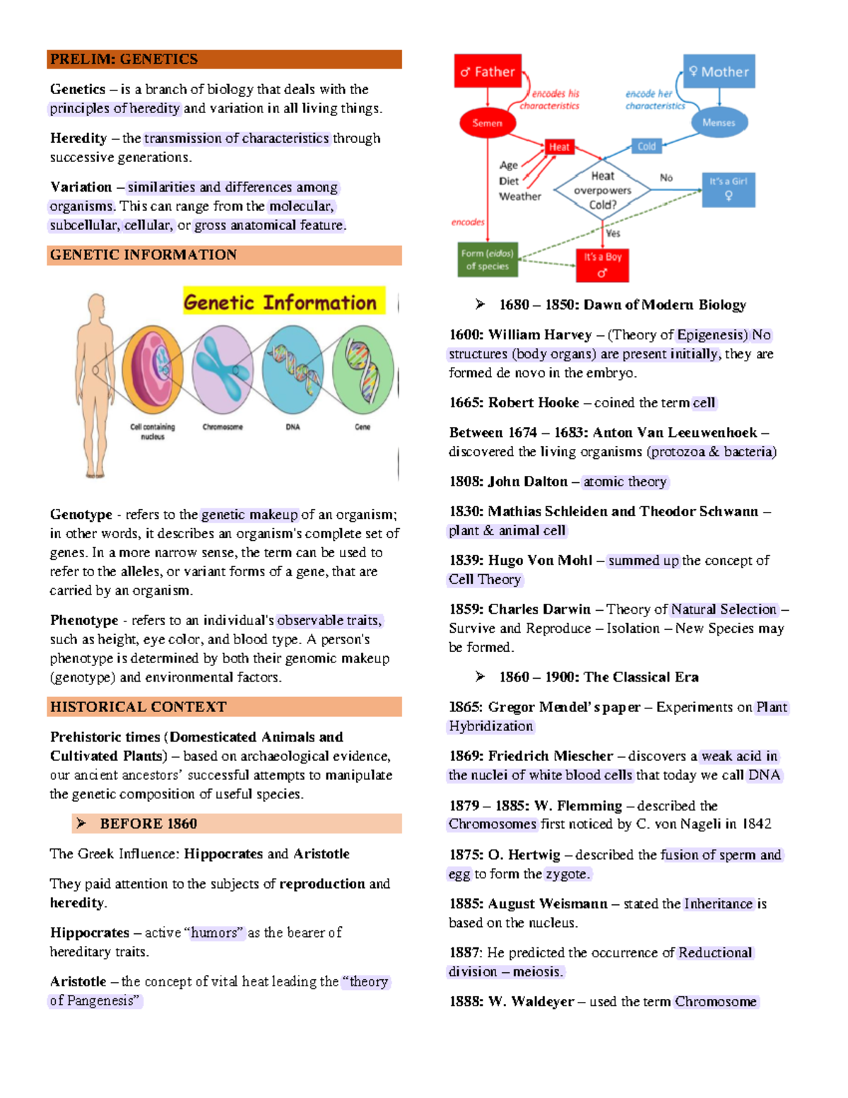 Prelim-genetics - ,,,,, - PRELIM: GENETICS Genetics – is a branch of ...