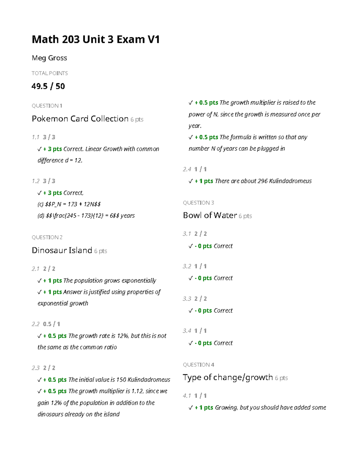 Submission 149391239 - exam - Math 203 Unit 3 Exam V Meg Gross TOTAL ...