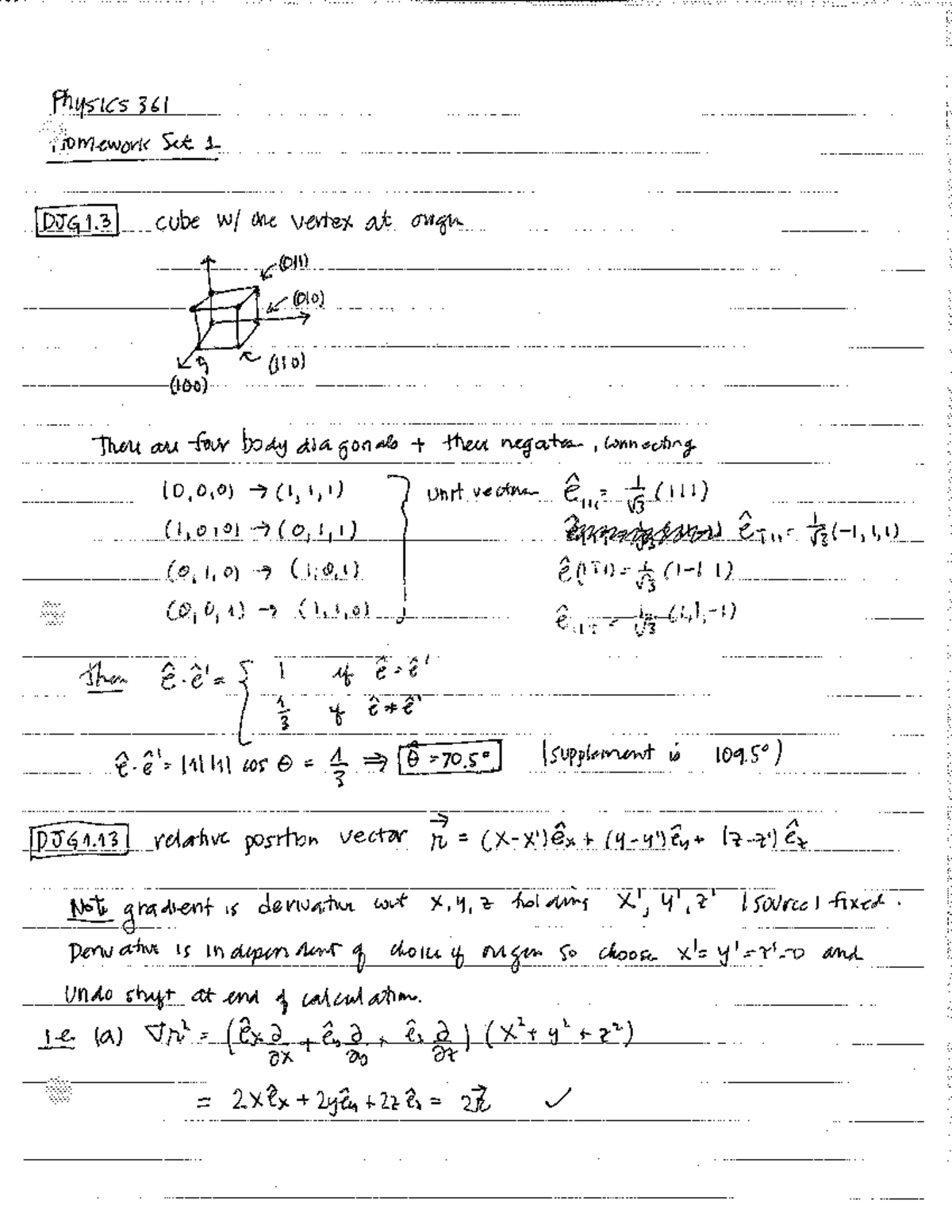 H1solutions - Homework Solutions - PHYS 361 - Studocu