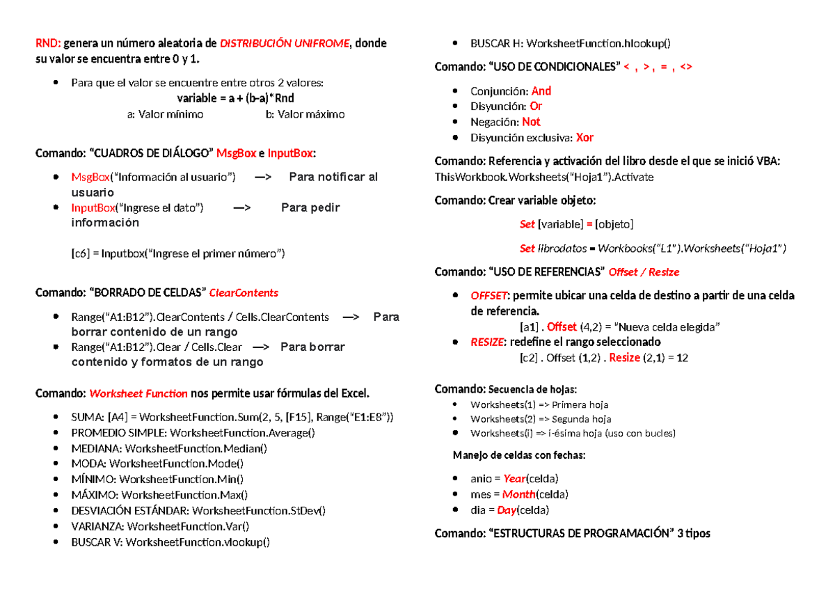 INFO Notes - RND: genera un número aleatoria de DISTRIBUCIÓN UNIFROME ...