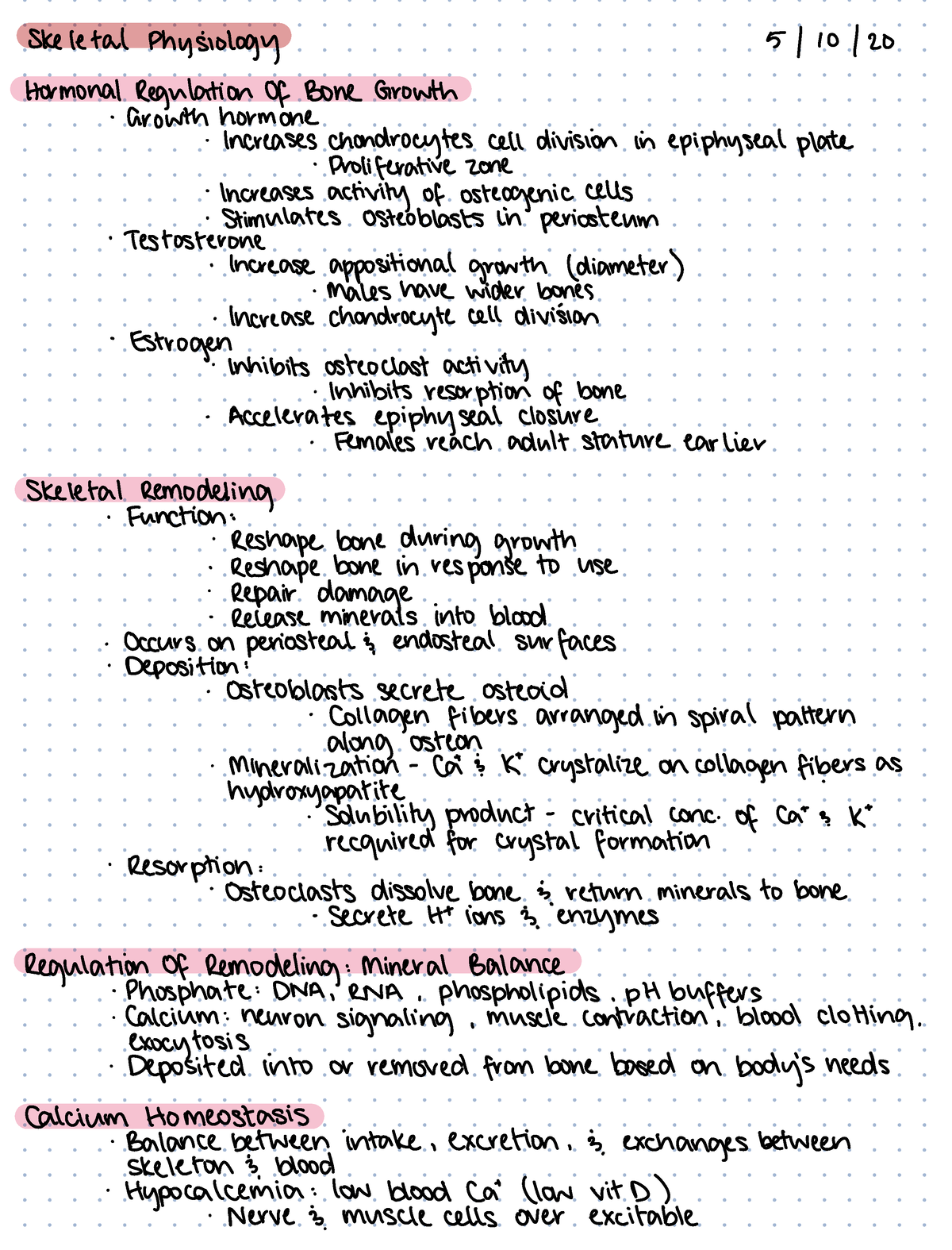 BIOL Week 5 - Integrated Anatomy And Physiology 2217 With Prof. Peacock ...