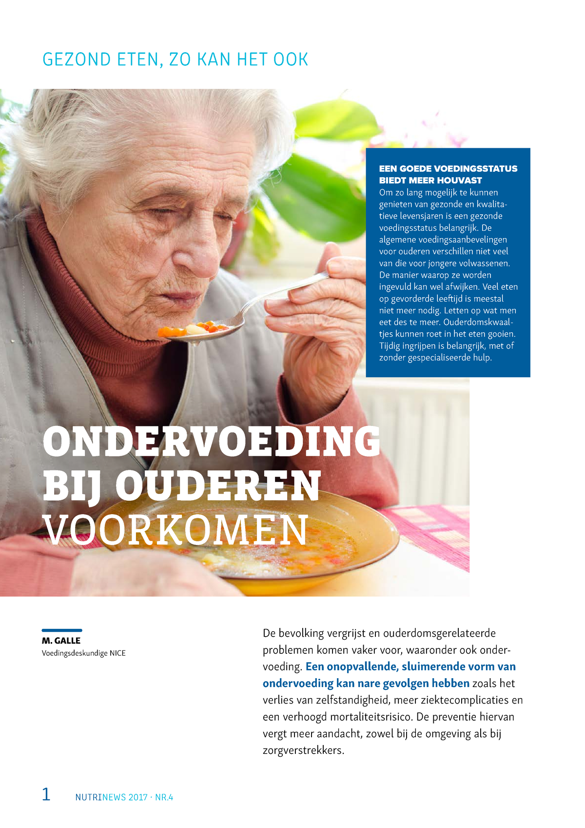 Ondervoeding Bij Ouderen - Verpleegkundig Redeneren En Handelen ...