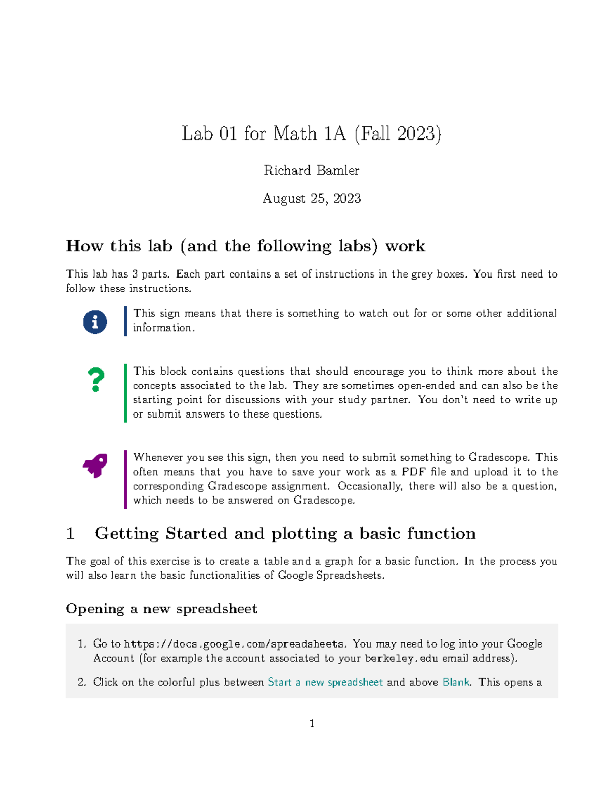 Lab01 - Lab 01 for Math 1A (Fall 2023) Richard Bamler August 25, 2023 ...
