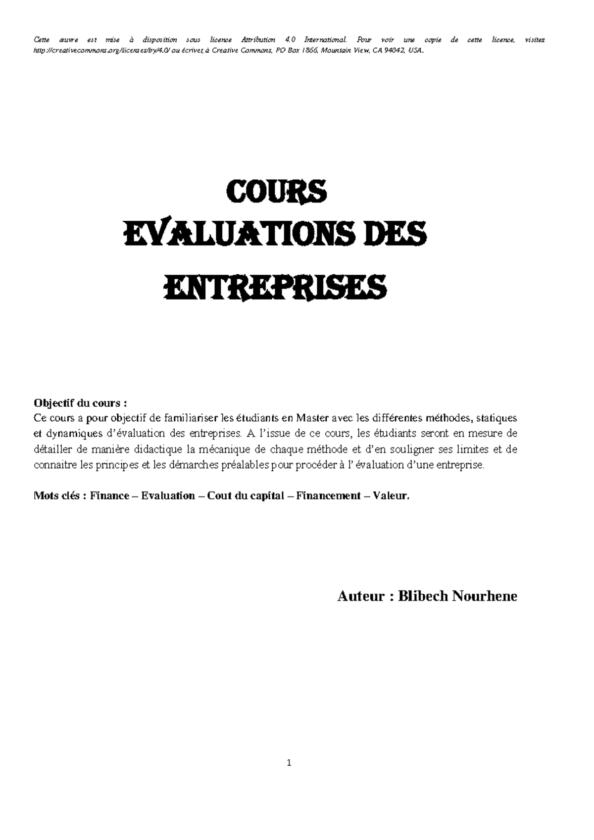 2.4 cours evaluation entreprises (17) - Cette œuvre est mise à ...