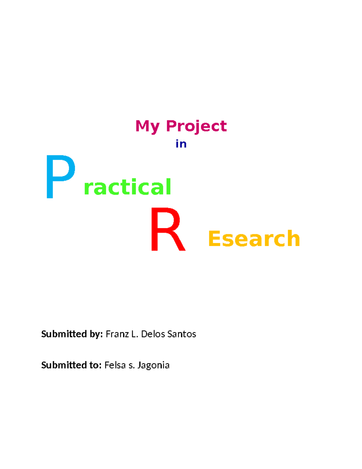 research project on drugs