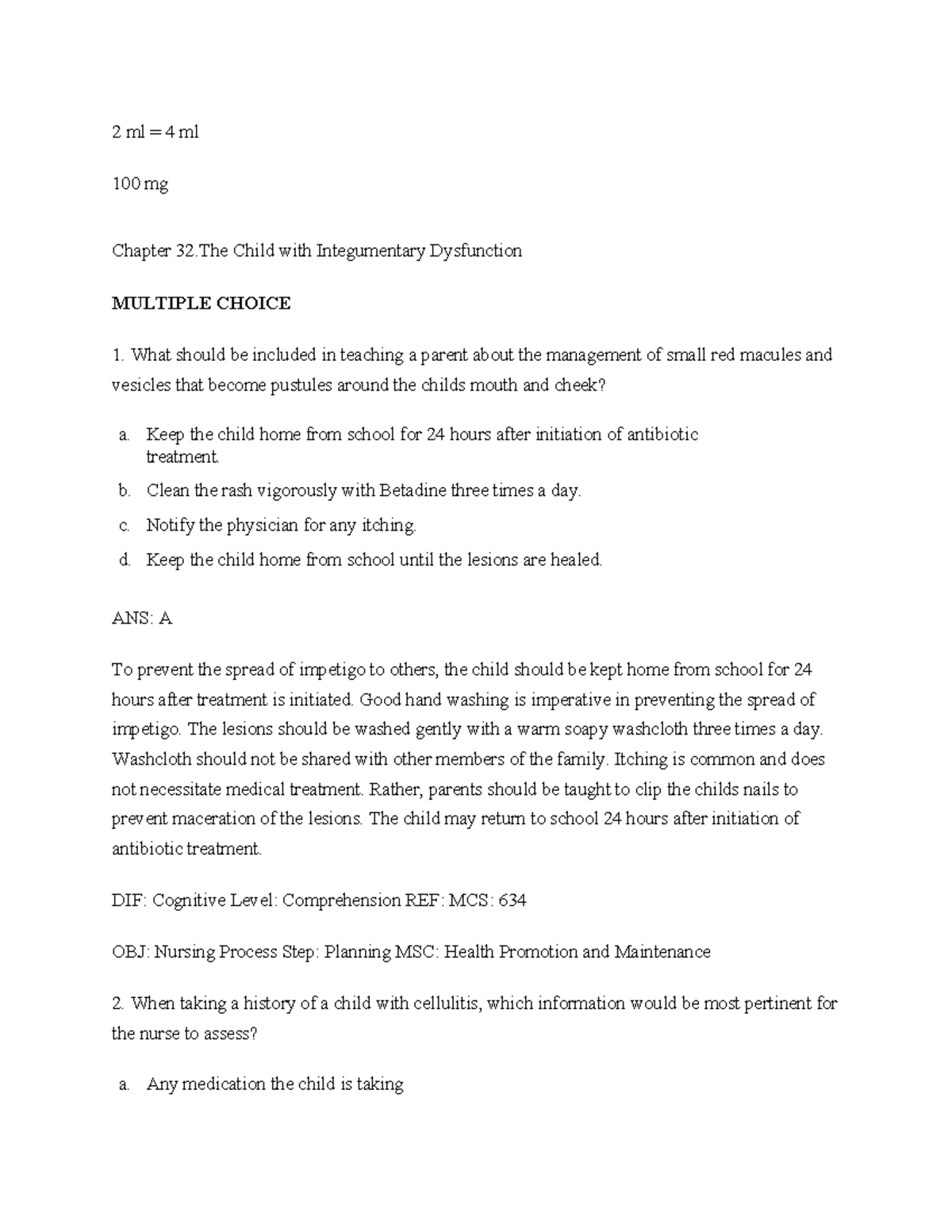 ch-31-test-bank-2-ml-4-ml-100-mg-chapter-32-child-with