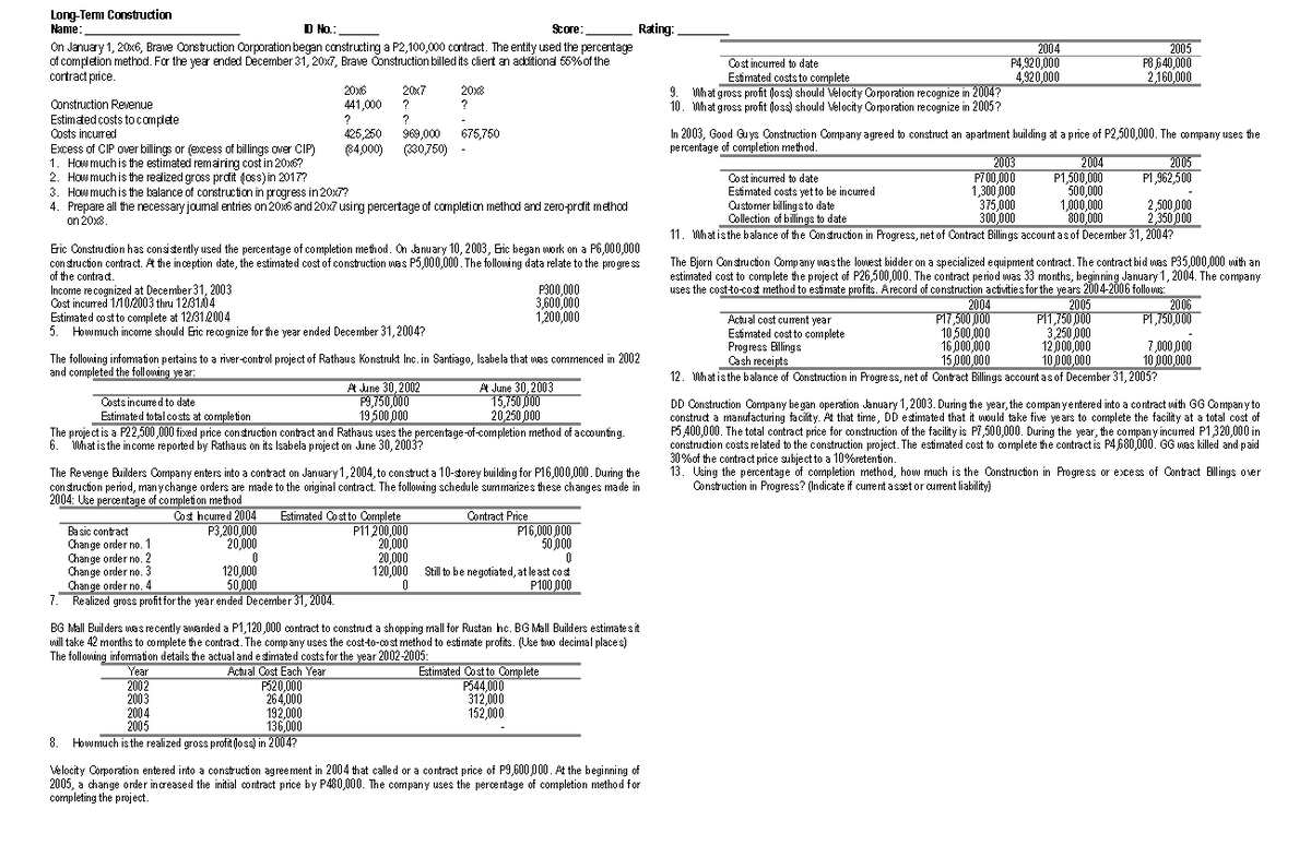 construction-contracts-accounting-for-special-transaction-long-term