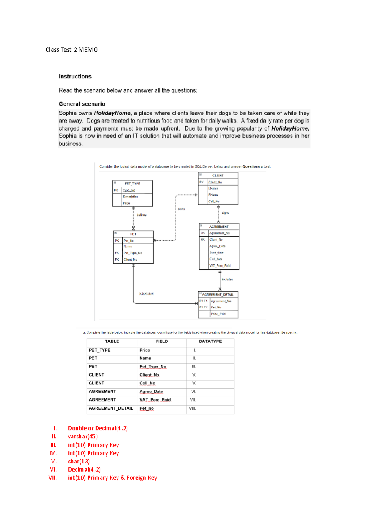 Class Test 2 MEMO 2024 - CMPG 223 - Class Test 2 MEMO I. Double or ...