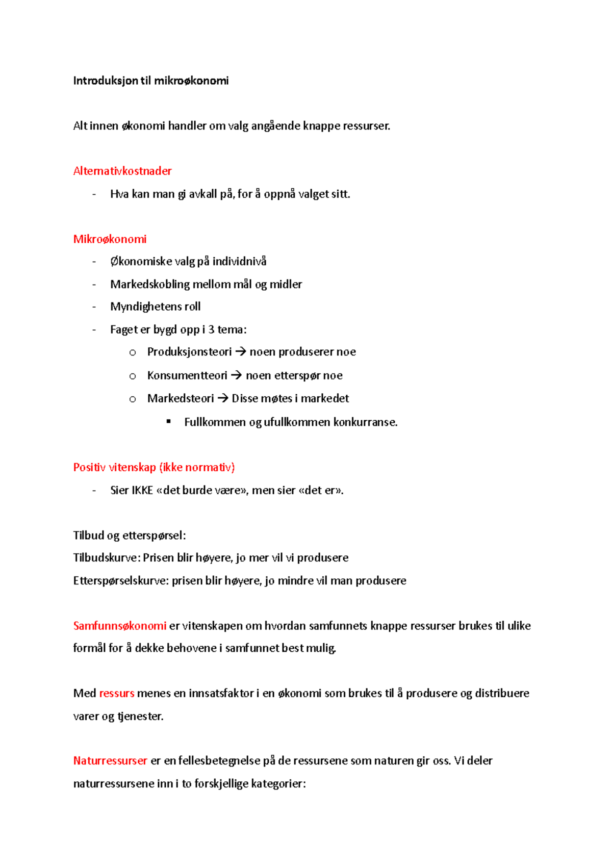 Introduksjon til mikroøkonomi - Introduksjon til mikroøkonomi Alt innen ...
