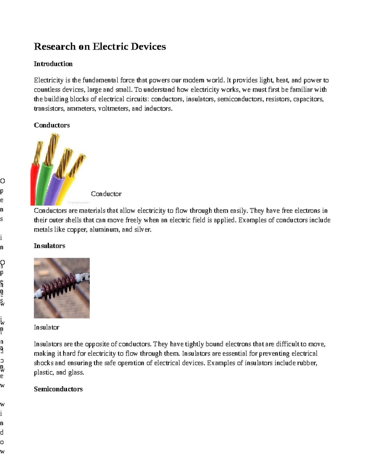 Research on electric devices research on electric devices