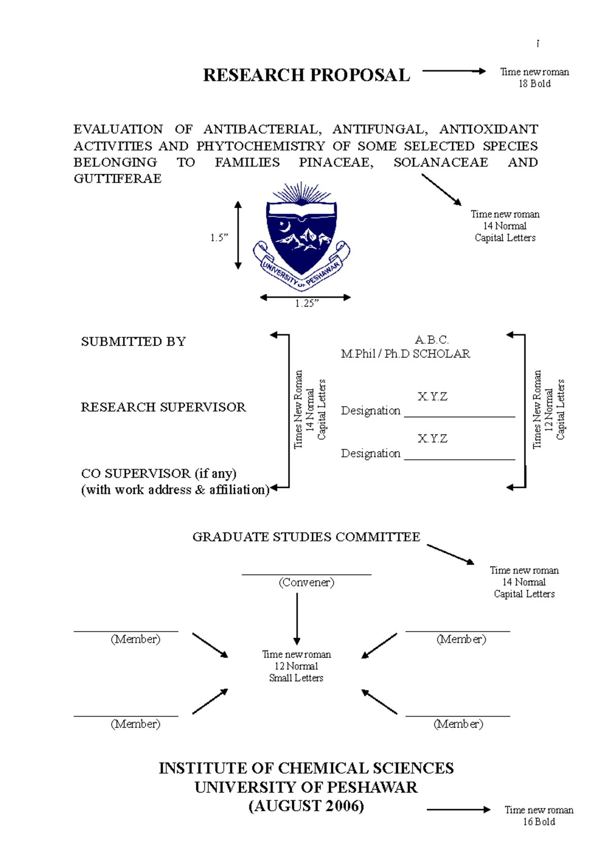 moi university research proposal format