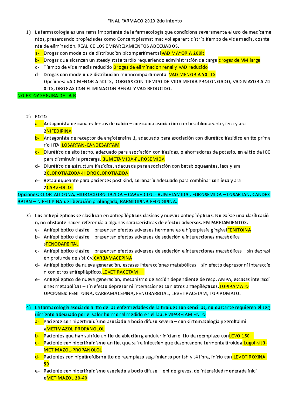 Final Farmaco 2020 2do Intento - FINAL FARMACO 2020 2do Intento La ...