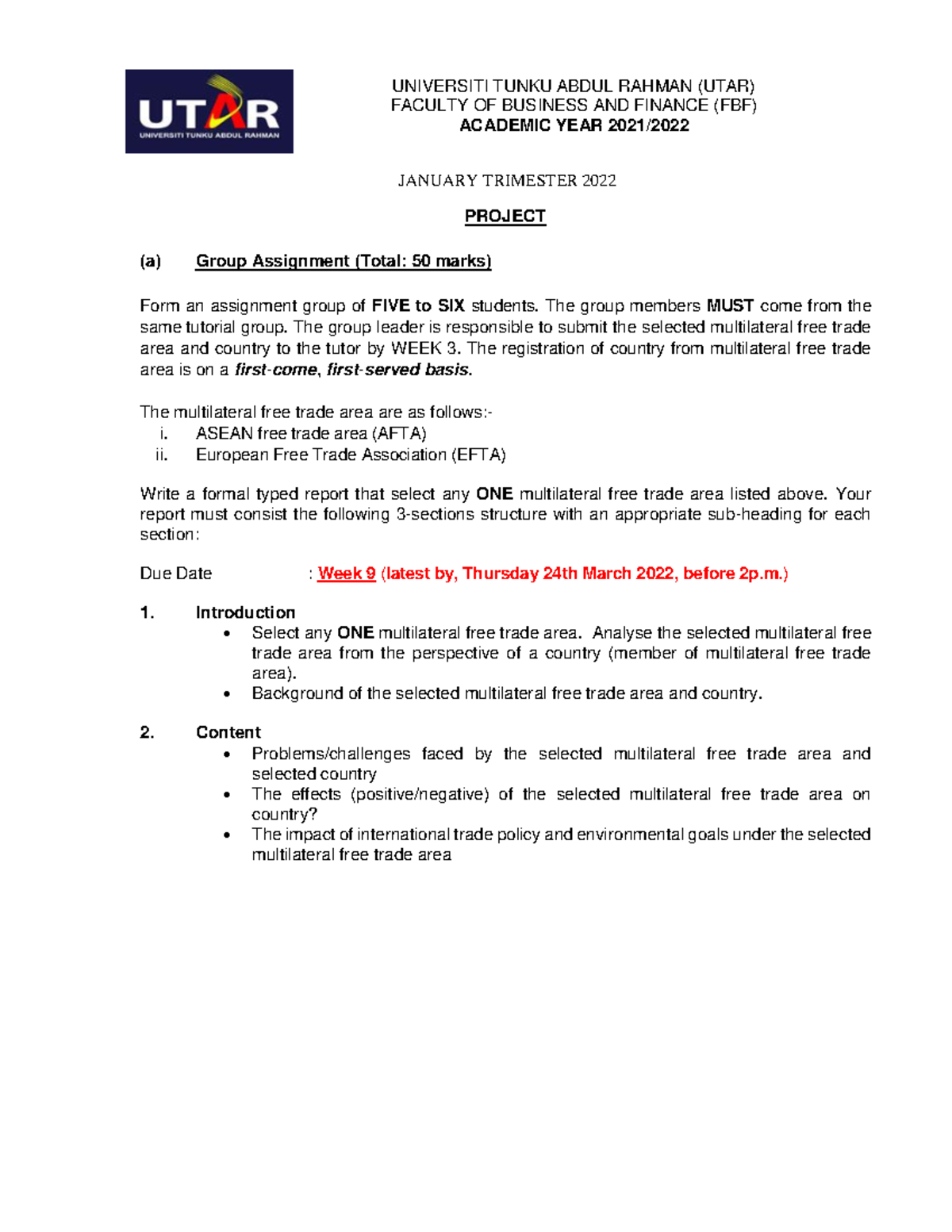 Group assignment and group presentation IT JAN 2022 WBLE - PROJECT (a ...