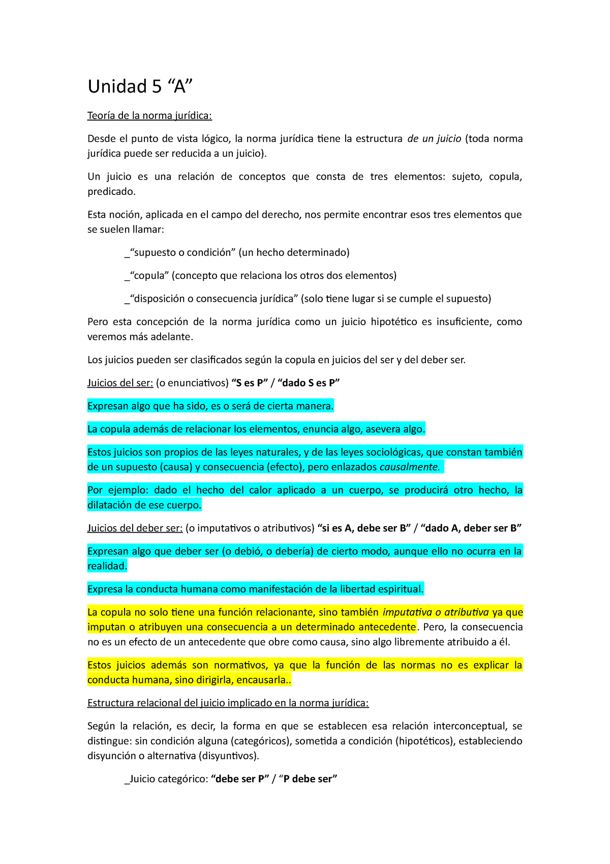 Unidad 5a La Norma Jurídica Concepto Estructura De La Norma