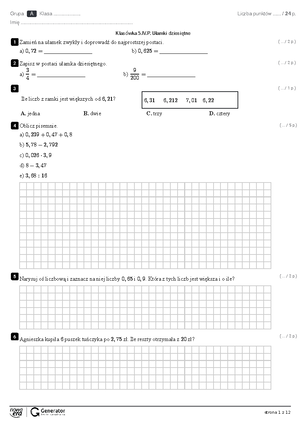 571738058 4 Poczatki Sredniowiecza Test Gr B - Test Grupa B 0–4 P. Imię ...