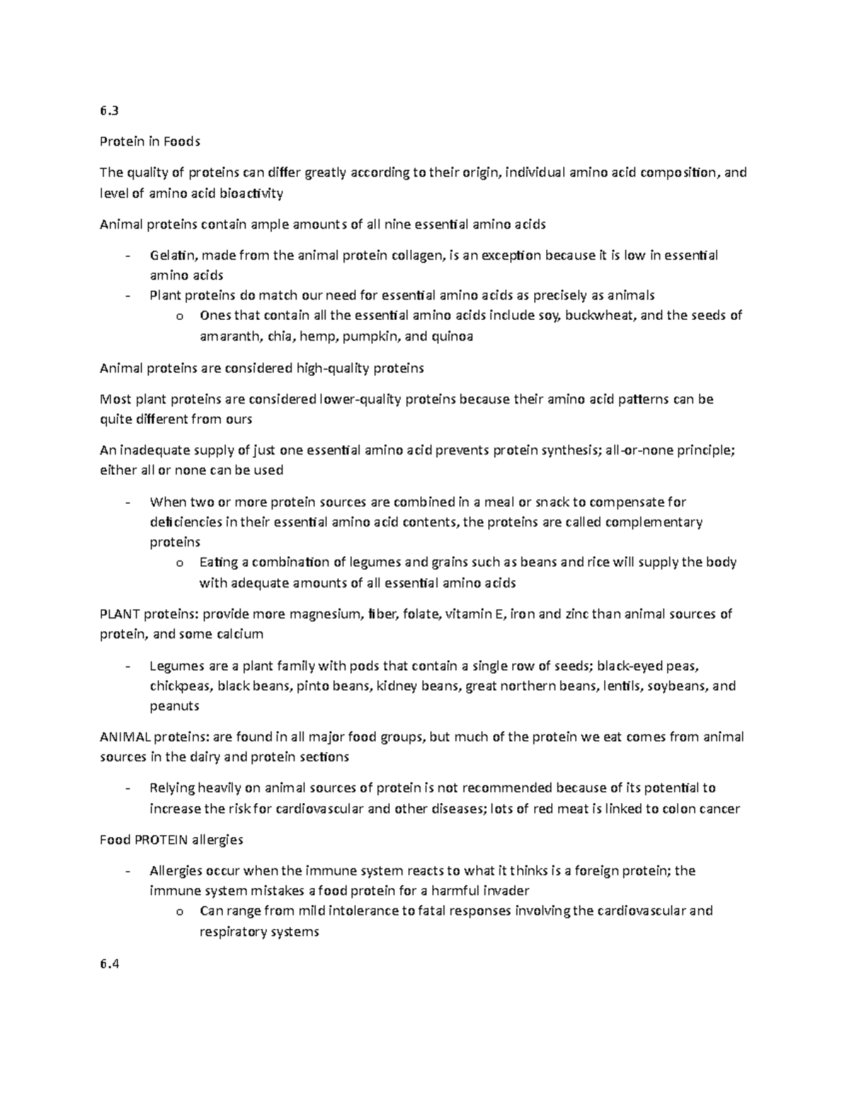 ch 6 case study protein adequacy