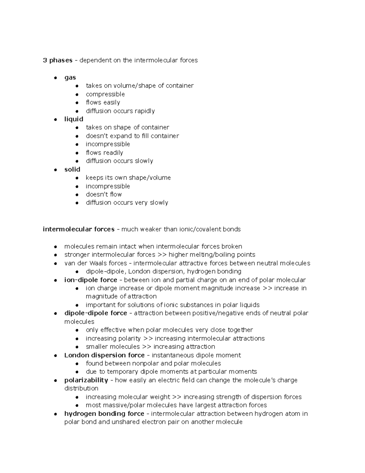 6.4 Phase Diagrams Intermolecular Forces At Work Intermolecu