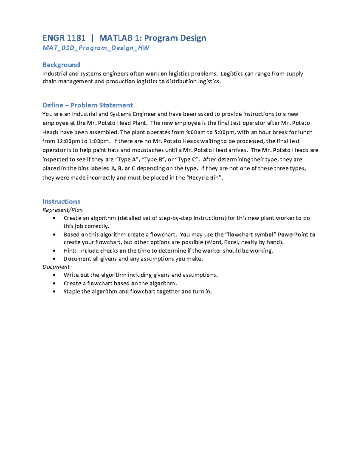Summary - lecture 1 - Program design - slides, assignments and homework ...
