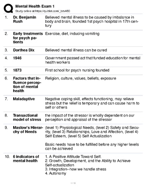Mental health exam 2 study guide - Study online at quizlet/_c1hzil ...