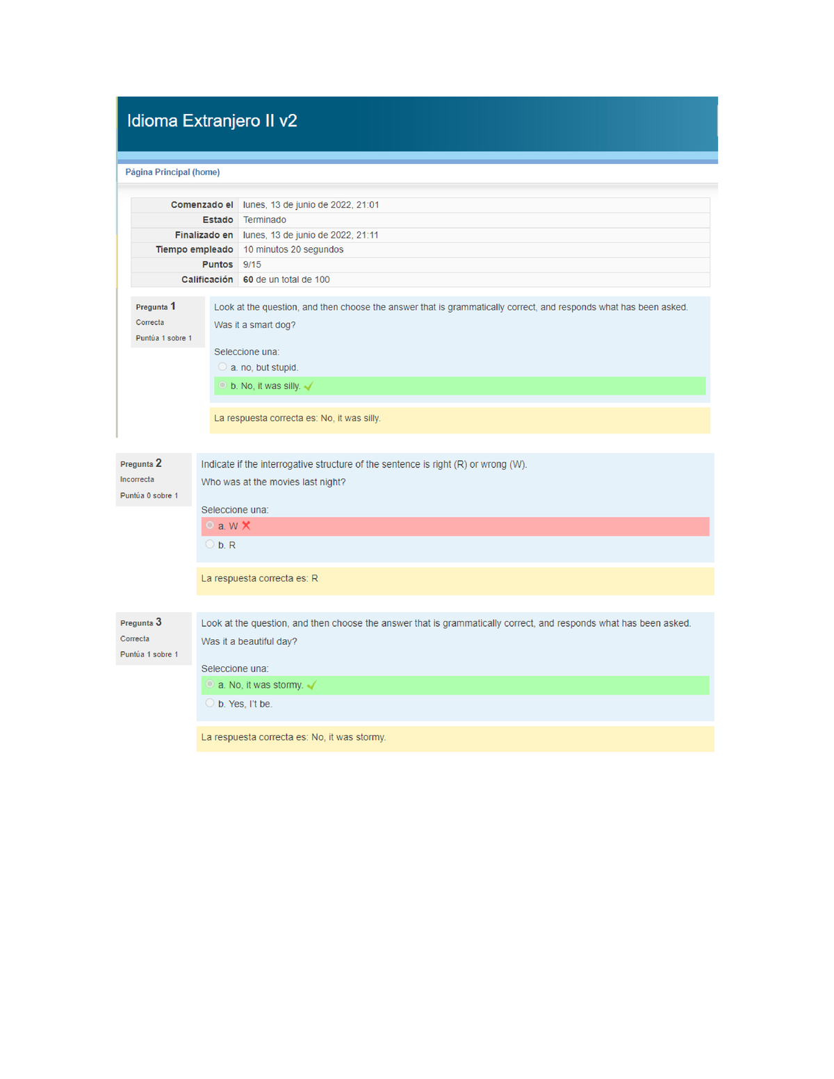 assignment 1 questionnaire u1 uveg idioma extranjero ii