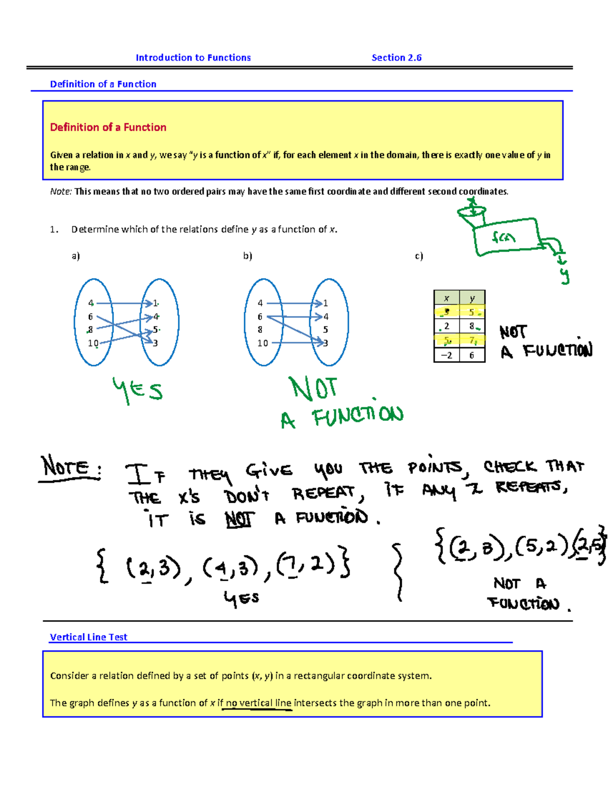 MAT 1033 5 17 2022 2 - Introduction to Functions Section 2. Definition ...