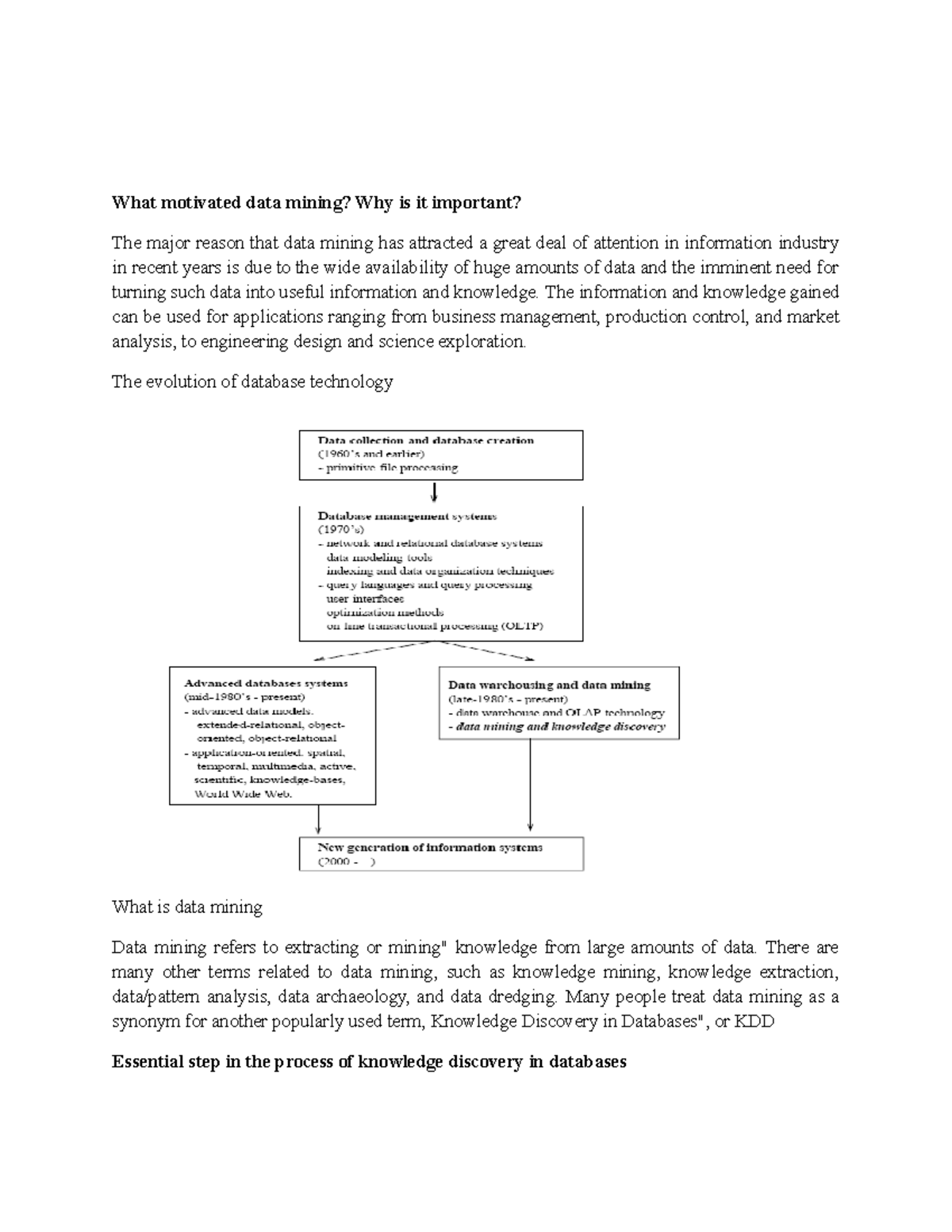 DATA Mining F - Enjoy the Content - What motivated data mining? Why is ...