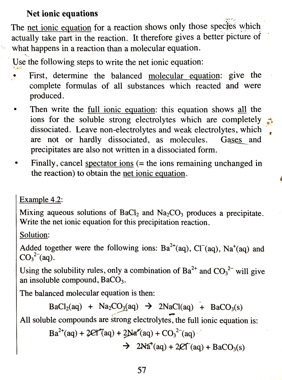 Net Ionic Equations - Analytical Chemistry - UB - Studocu