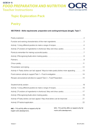 Food tech plan - food tech plan - TIME PLAN – EXAMPLE TIME PRODUCTION ...