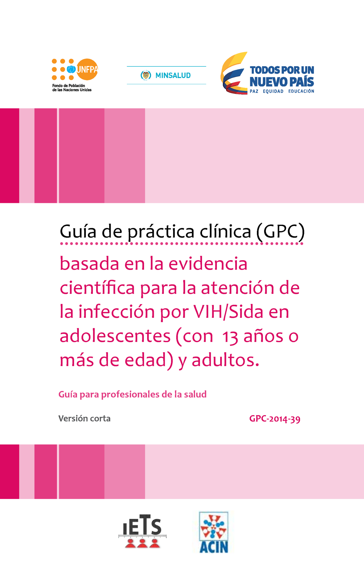 GPC corta VIH Adolescentes Adultos final Guía de práctica clínica