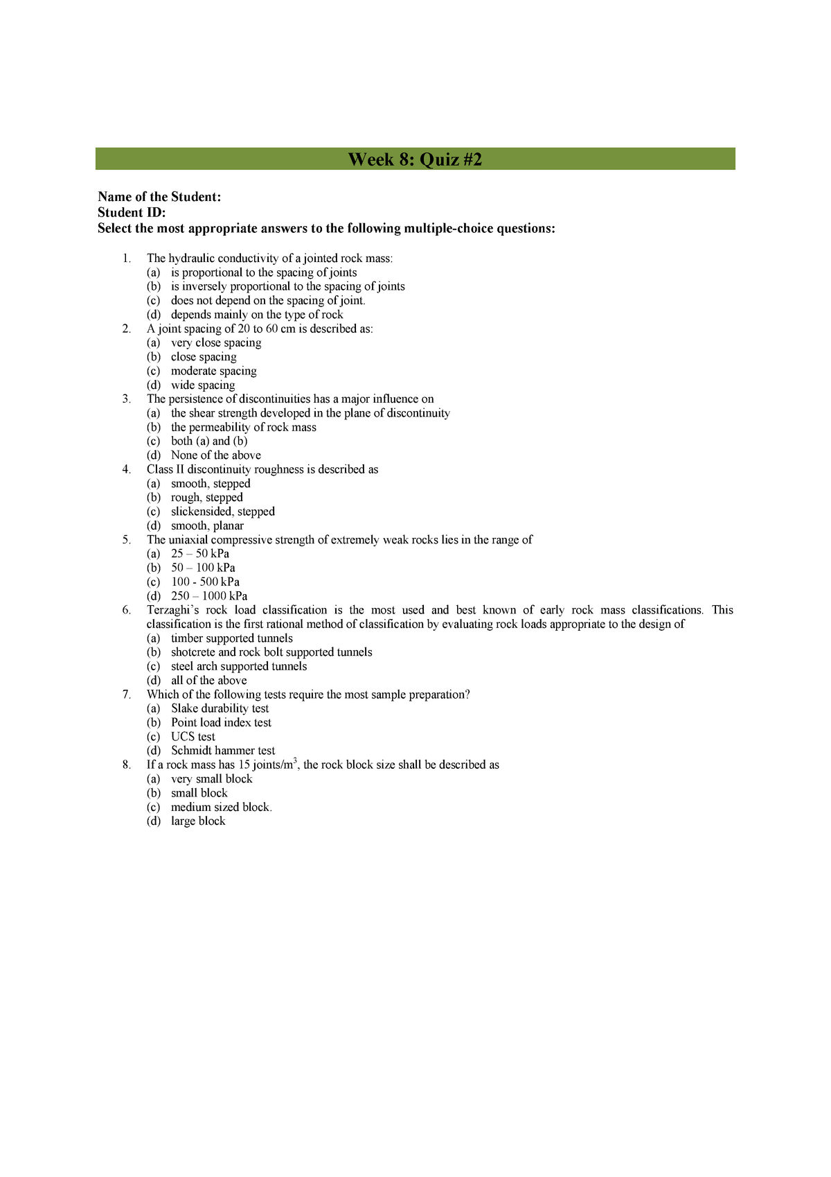 5 ENS5208 Week8 Quiz 2 With Answers For Final Exam - Week 8: Quiz Name ...