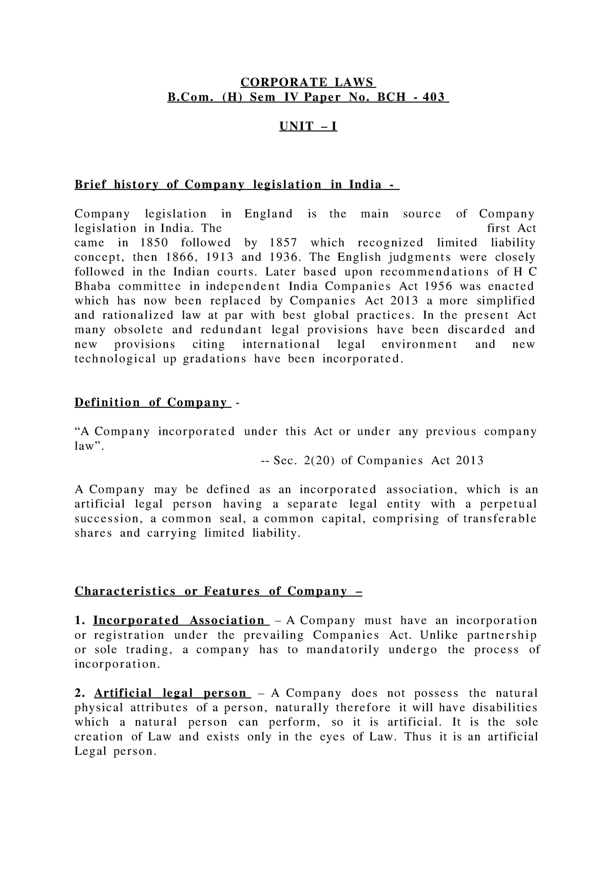 corporate-laws-unit-i-pdf-1-corporate-laws-b-m-h-se-m-iv-pap-e-r