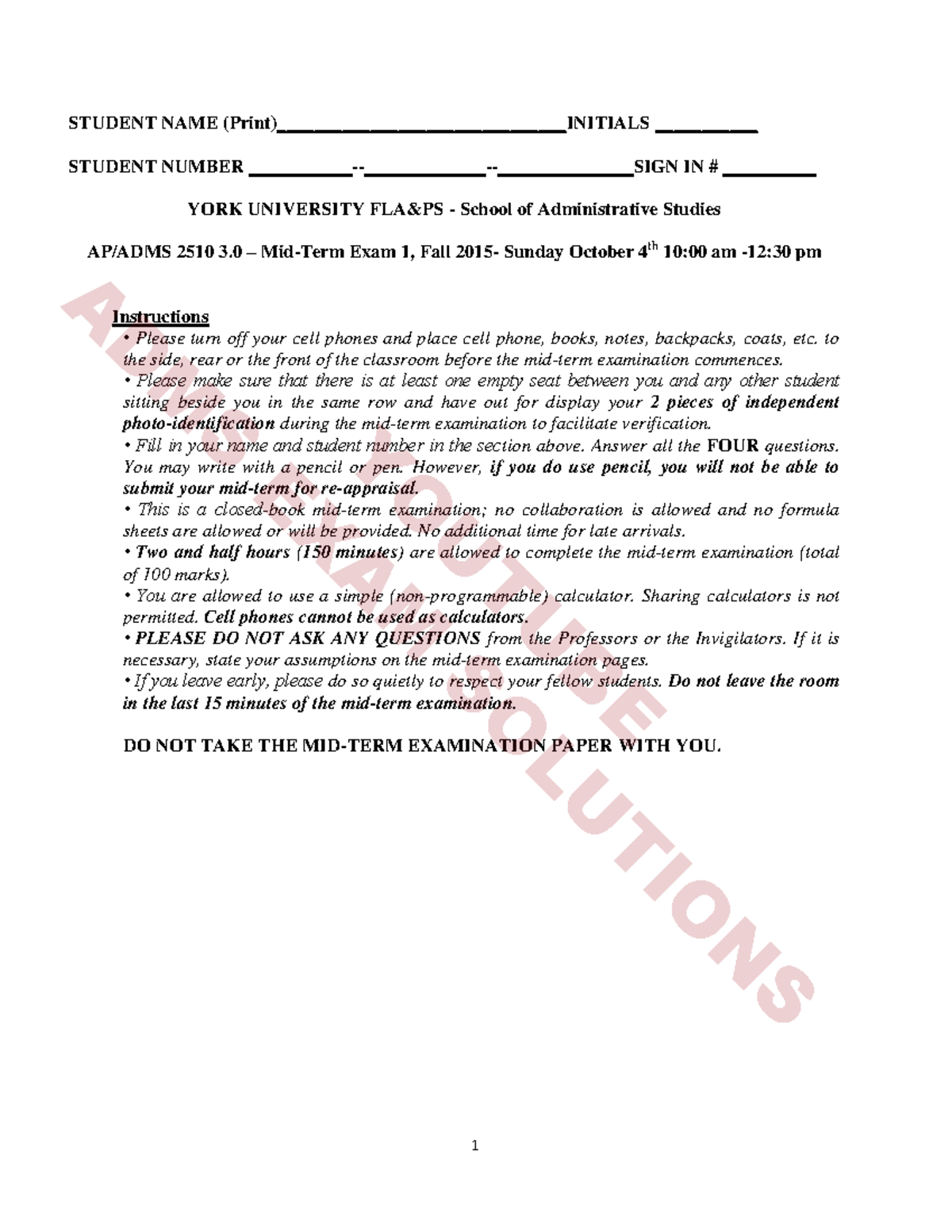 Midterm exam 2018, questions and answers - STUDENT NAME - Studocu